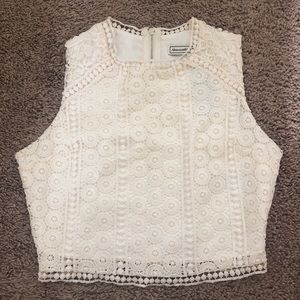 Lace crop top, with tags